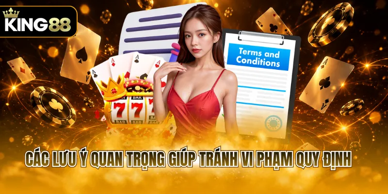 Các lưu ý quan trọng giúp tránh vi phạm quy định